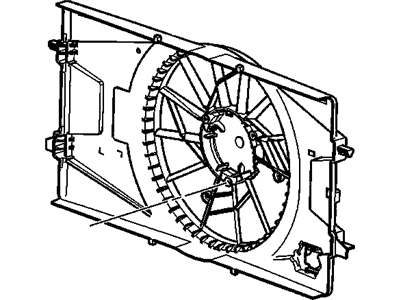 Chevrolet Cobalt A/C Condenser Fan - 19417092