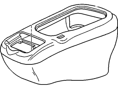 GM 15027259 Compartment Assembly, Front Floor <Use 1C1J*Red Ruby