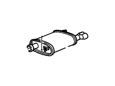 GM 22644390 Exhaust Muffler (W/Tail Pipe)