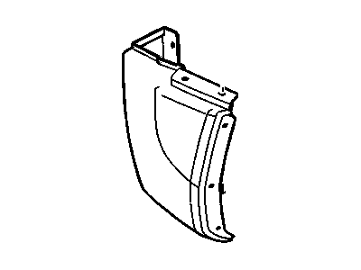 GM 15887224 Extension,Rear Bumper Imp Bar