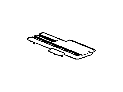 GM 25867423 Cover, Rear Seat Track Rear Inboard *Medium Duty Titanium 25867423 GM Cover, Rear Seat Track Rear Inboard *Medium Duty Titanium Illustration 1 of 1