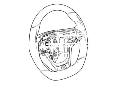 GM 92287726 Steering Wheel Assembly *Silver V