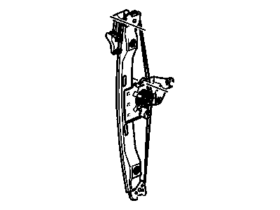 2008 Chevrolet Malibu Window Regulator - 22849388