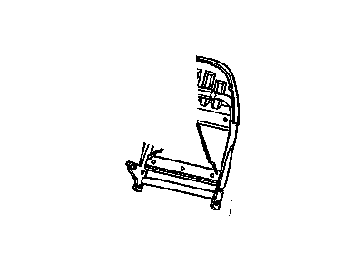 12543263 GM Frame,Driver Seat Back Illustration 1 of 1
