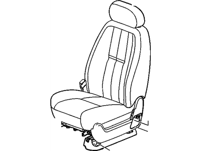 GM 15865136 Seat Assembly, Driver *Cashmere