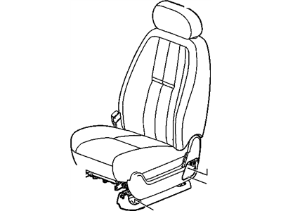 GM 25826233 Seat Assembly, Driver *Light Cashmere