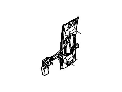 GM 10309979 Front Side Door Window Regulator Assembly