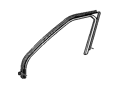 GM 10319850 Weatherstrip Assembly, Front Side Door Window *Black