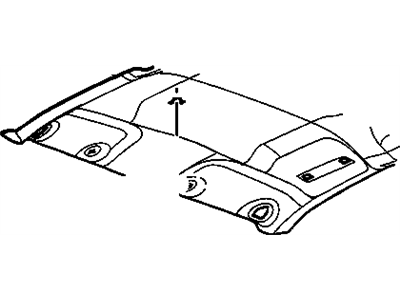 GM 19148828 Panel Asm,Headlining Trim *Opel Gra*Gray