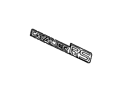 1992 Chevrolet Cavalier Emblem - 22554385