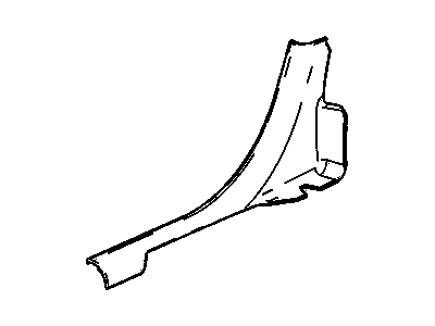 GM 10348506 Trim Assembly, Quarter Lower (L/H) *Pewter R 10348506 GM Trim Assembly, Quarter Lower (L/H) *Pewter R Illustration 1 of 1