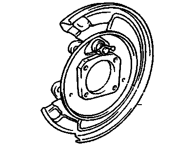 GM 19184536 Shield,Rear Brake