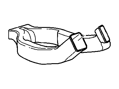 GM 15727498 Duct Assembly, Front Floor Console Rear Air 15727498 GM Duct Assembly, Front Floor Console Rear Air Illustration 1 of 1