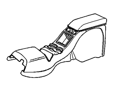 GM 15742107 CONSOLE, Seat Separator Console