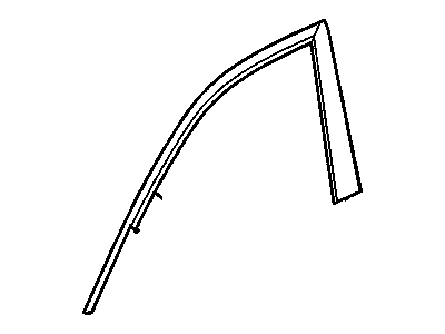 GM 19351543 Applique,Front Side Door Window Frame Rear