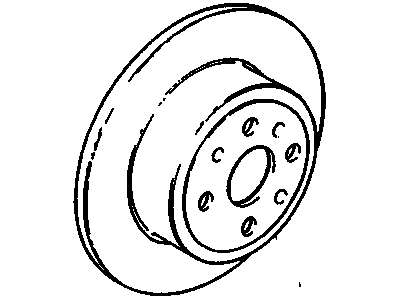 1998 Cadillac Catera Brake Disc - 93182292