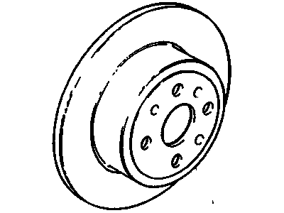 1997 Cadillac Catera Brake Disc - 93182292