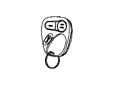 16207901 GM Remote Control Door Lock Transmitter Assembly Illustration 1 of 1