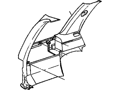 GM 15754375 Panel Assembly, Body Side Trim *Beige