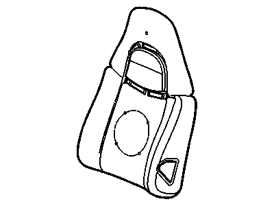 GM 19128182 Driver Seat Back Cushion Pad 19128182 GM Driver Seat Back Cushion Pad Illustration 1 of 1