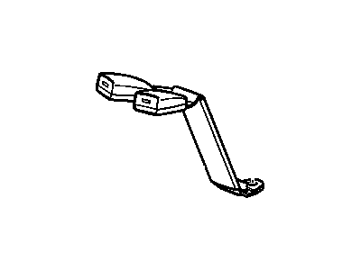 GM 88955199 Rear Seat Belt Kit (Buckle Side) Pewter