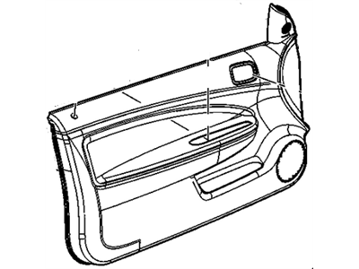 GM 15261854 Panel Assembly, Front Side Door Trim *Blue E