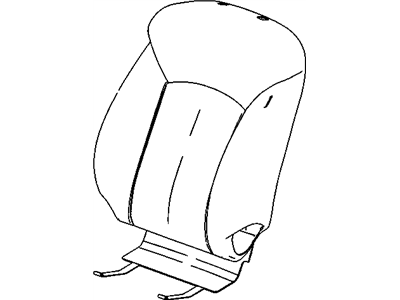 GM 95378612 Cover Assembly, Front Seat Back *Black