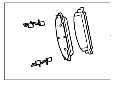 GM 92206846 Pad Kit, Front Disc Brake