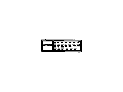 GM 96064277 Label, Steering Column Sir Caution