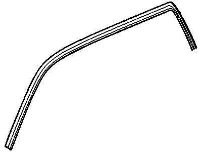 GM 20789464 Weatherstrip Assembly, Front & Rear Side Door Upper Auxiliary