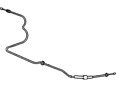 2001 Chevrolet Cavalier Parking Brake Cable - 22603449