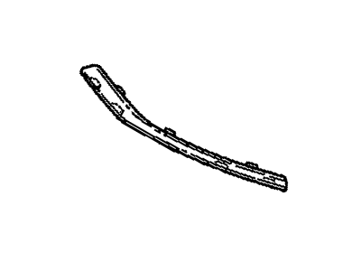 GM 3541499 Strip, Front Bumper Outer Rubber *Chrome