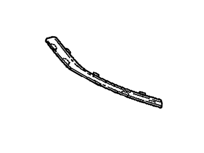 GM 3541486 Strip, Rear Bumper Outer Rubber *Chrome