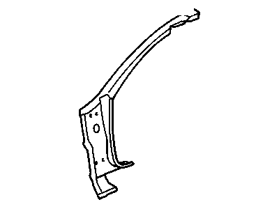 GM 12519332 Front Body Hinge Pillar Panel 12519332 GM Front Body Hinge Pillar Panel Illustration 1 of 1