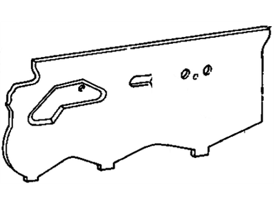 GM 10064453 Front Side Door Water Deflector 10064453 GM Front Side Door Water Deflector Illustration 1 of 1