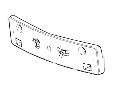 GM 84282823 Attachment Pkg, Front License Bracket