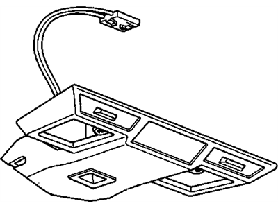 GM 25555556 Lamp Assembly, Windshield Header Courtesy & Reading *Black