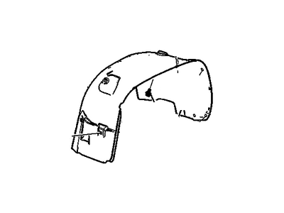 GM 20953678 Liner, Front Wheelhouse