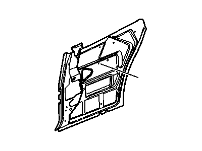 GM 19120939 Panel Asm,Quarter Inner Lower (LH)