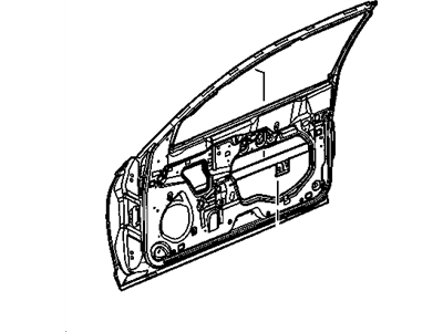 GM 19120462 Door Asm,Front Side