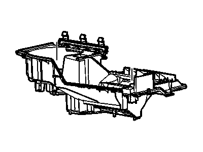 15241701 GM Case, Auxiliary A/C Evaporator & Blower Lower (Service) Illustration 1 of 1