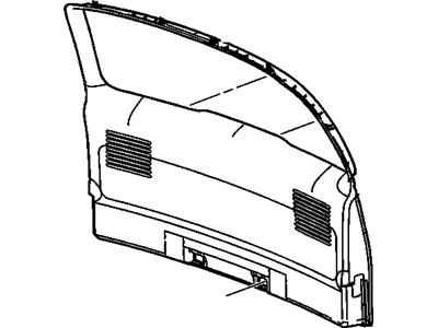 GM 15223662 Panel Assembly, Lift Gate Trim Finish *Medium Cashmere