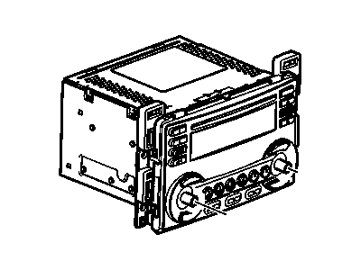 GM 15890525 Radio Assembly, Amplitude Modulation/Frequency Modulation Stereo & Clock & Audio Disc