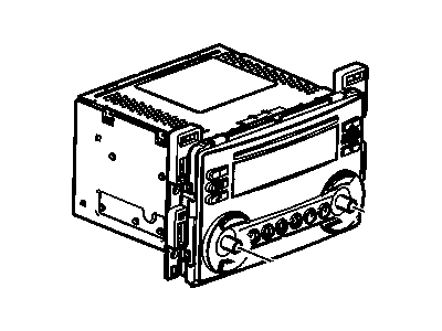 GM 15921647 Radio Assembly, Amplitude Modulation/Frequency Modulation Stereo & Clock & Audio Disc