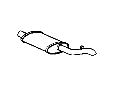 GM 14101373 Exhaust Muffler Assembly (W/ Tail Pipe)