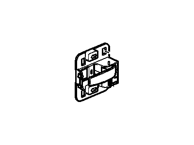 GM 10375959 Handle Assembly, Front Side Door Inside (Bright Chrome)