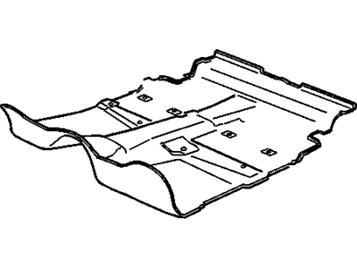 GM 15110306 Carpet Assembly, Rear Floor Panel *Graphite