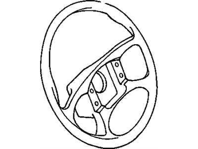 GM 16750738 Steering Wheel *Beechwood