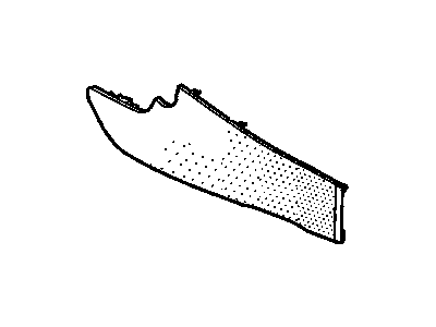 25699544 GM Panel Assembly, Front Floor Console Side Trim *Medium Duty Dark Pewter Illustration 1 of 1