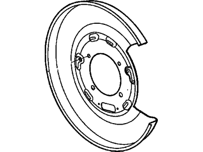 2016 Chevrolet SS Brake Backing Plate - 92279002